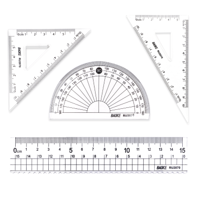 宝克(BAOKE) 4件套学生绘图制图套尺 RU2070 1套