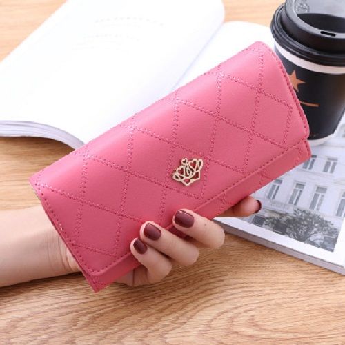 【女菱格钱包玫红色】报价行情_排行_品牌_参数_怎么样_图片_商家