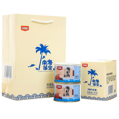 150gX8罐花园畈海南海虾肉酱海鲜拌饭酱三亚虾酱聚康香同款海虾酱均码