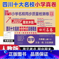 数学 人教版 六年级上 [正版]四川十大名校真卷六年级上册数学人教版RJ版 绵阳市重点名校小学6六年级上册期末总复习考试