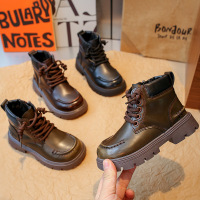 儿童靴子年秋季新款品质女宝皮靴时尚马丁靴童靴女童短靴