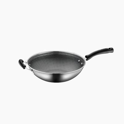 苏泊尔(SUPOR)CC30JA9炒锅不锈钢电磁炉燃气通用晶钻蜂巢炒菜锅家用