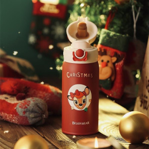 (免费刻字)幸运鹿成人杯(私人定制)杯具熊20新款圣诞款杯具熊成人杯星球鹿380mlBEDDYBEAR