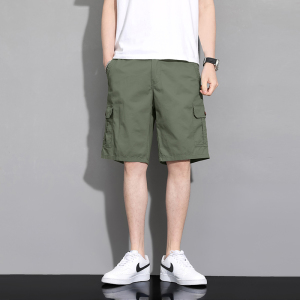 渔人船长夏季男士工装裤五分裤休闲运动短裤中裤轻薄透气多口袋大裤头