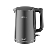 美的(Midea)电热水壶烧水壶电水壶热水壶1.5L全钢无缝双层防烫304不锈钢保温开水壶MK-SHE1520