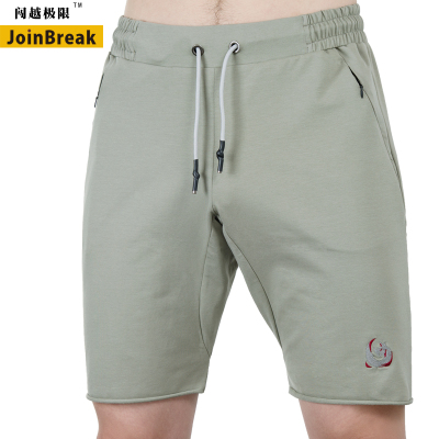 JoinBreak(闯越极限)男运动短裤精棉氨薄款夏季宽松透气吸汗跑步防味口袋五分裤