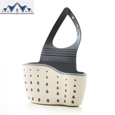 2个装厨房用品水沥水篮沥水架挂袋水池置物架洗碗海绵收纳挂篮 三维工匠