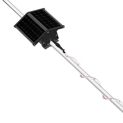 傲芒 AM-BZD-17 斜拉线 太阳能警示灯 (计价单位:台) 红白色