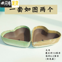 三维工匠特大号多肉植物花盆器多肉花盆粗陶植物创意生石花大口径拼盘陶瓷 心形大号一套两个 大花盆容器