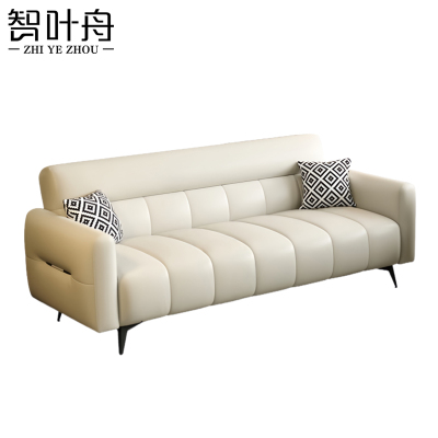 智叶舟布艺沙发三人位210*70*85cm张