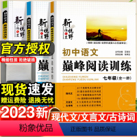 23新版:语文现代文阅读+英语完形阅读-2本套 初中通用 [正版]新版新视野海之星初中语文巅峰阅读训练七八九年级初一二三