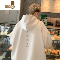 YANXU今年流行卫衣2023新款潮牌美式连帽外套港风简约套头上衣男款