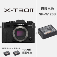 富士X-T30二代 黑色 文艺4K数码高清学生微单相机+NP-W126S原装电池