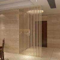 新中式玄关隔断实木屏风 栅栏装饰客厅茶楼酒店 现代简约座屏定制 胡桃木宽100cm*高240cm顶天立地 整装