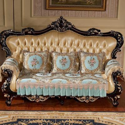 家柏饰(CORATED)欧式沙发垫坐垫靠背巾三人座单人组合沙发1+2+3四季防滑布艺