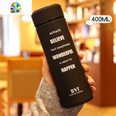 韩版创意个性简约保温杯定制潮流 ins泡茶男女网红水杯时尚杯子 FENGHOU 余生不将就