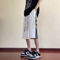 夏季新款美式短裤男士薄款设计感宽松型大码运动休闲五分