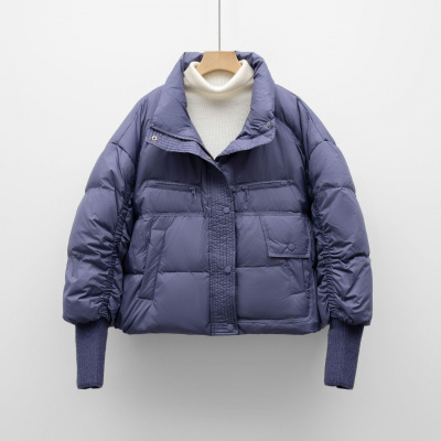 新冬季新国标90绒新款小个子宽松保暖面包服外套羽绒服女