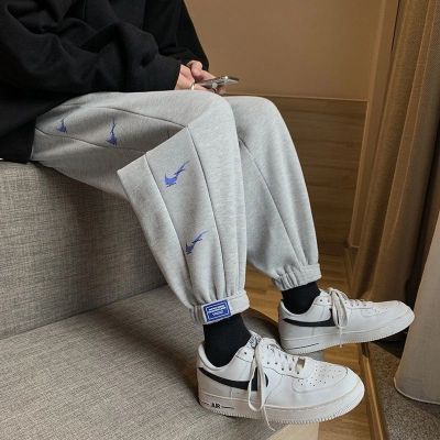 2021新款休闲春秋款原宿流行宽松潮流九分裤束脚休闲裤日系九分裤