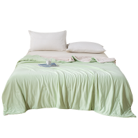 若叶之季 LT-BZ03 200*230cm 轻盈凉感锦氨猫肚被(计价单位:件)豆绿
