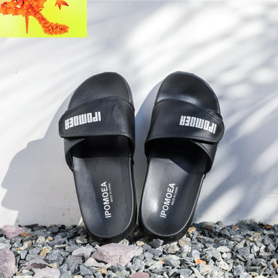 拖鞋男夏时尚外穿2020新款情侣网红韩版魔术贴潮流防滑沙滩凉拖鞋简畅