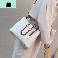 包包女2020新款潮韩版时尚女包撞色手拎水桶包通勤单肩斜挎包百搭NEW LAKE女斜挎包