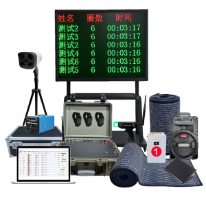 HSJYZN 3000米跑步计时器三公里中长跑测试仪跑步计时计圈器长跑考评系统100人同测LED成绩显示屏跑步考评