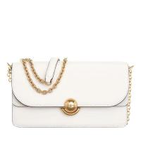 FURLA女士经典高质感光滑白皮革链条单肩斜挎包小号手提包