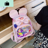 儿童个性透明果冻双肩包男女童时尚可爱镭射公主女孩幼儿园背包潮NEW LAKE