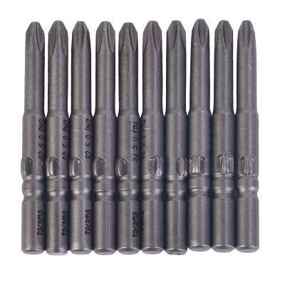 takama(高松)408130 十字螺丝批头套装10件套起子头旋具头电动批头S2带强磁 PH1X3.0