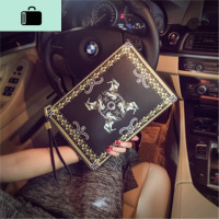 时尚男女手拿包 休闲手包潮小包原创个性图案韩版男包新款手抓包NEW LAKE 骑士男士手拿包