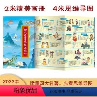 四大名著思维导图画册 [正版]四大名著思维导图画册漫画版连环画全套彩色珍藏版初中人物关系图漫画书小学生版全套通用儿童二年