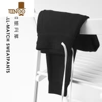 YANXU早秋好物军绿色透气运动裤复古卡其绿小脚裤宽松卫裤男女同款