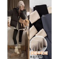 黑色加绒鲨鱼裤女外穿新款秋冬季加厚保暖棉裤秋裤瑜伽打底裤