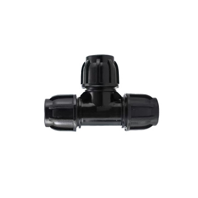 伟鹏双兴 PE快接三通快速接头 T90(3寸)黑色 个