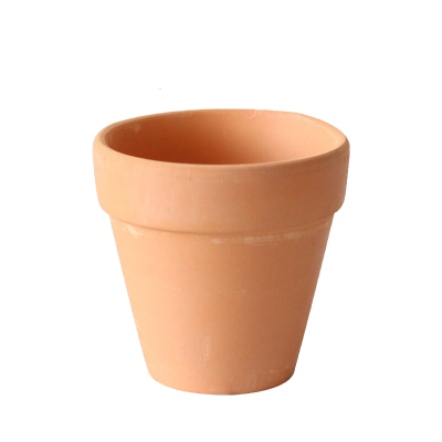 津沽园艺花盆容器园艺用品圆形红陶土陶花盆透气多肉花盆杯形土陶盆中号