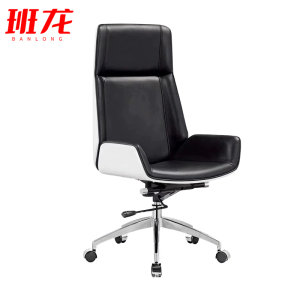 班龙办公椅老板椅黑色把