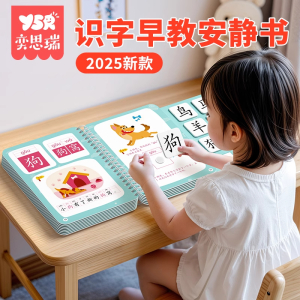 识字书幼儿认字早教安静书儿童启蒙幼儿园认字全套宝宝识字卡片
