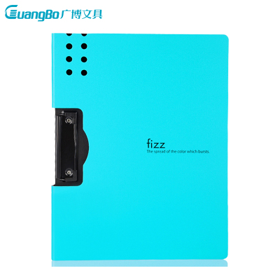 广博(GuangBo)A6380飞兹系列A4加厚PP横式文件夹双折式板夹资料夹强力夹收纳夹办公用品文件管理颜色随机