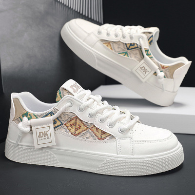 2026新款男鞋春季休闲小白板鞋一脚蹬厚底小众原创年轻人国风布鞋