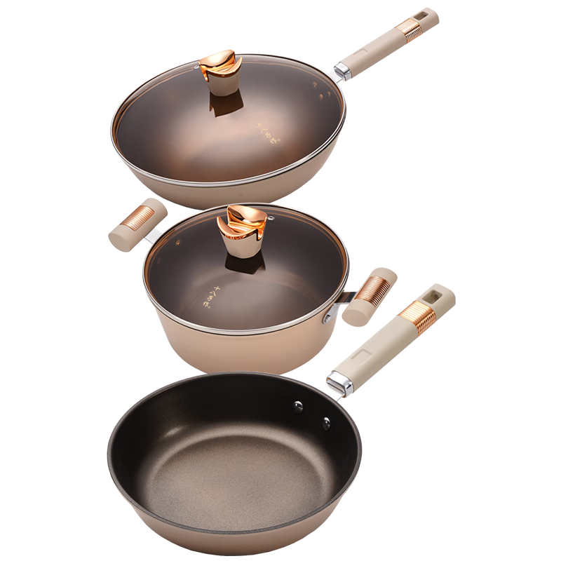 十八子作皓雅不粘锅具三件套-HM-203-3