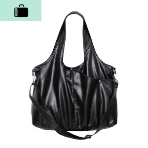 2020新款托特包大容量单肩包女大包简约软皮女包通勤公文手提包女NEW LAKE 黑色前50名送太阳伞女士单肩包 黑色前50名送太阳伞