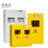 铭威盾气瓶柜单双三瓶气瓶柜实验室气体安全钢瓶柜全钢智能带报警气瓶柜