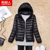 反季清仓轻薄棉服女士短款连帽立领秋冬修身大码学生外套
