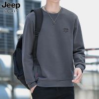 JEEP SPIRIT 新款男士套头时尚潮流休闲卫衣刺绣保暖上衣