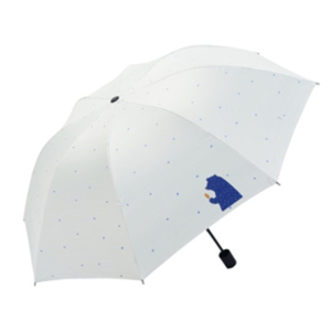 手动钢骨伞架 黑胶布 橡胶漆手柄YF-S2021018晴雨两用伞