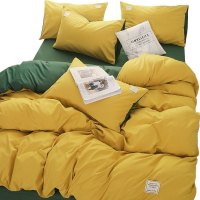 美帮汇四件套男士简约被套大学寝室被子全套 高中生宿舍床上三件套