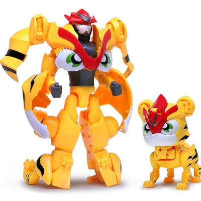 猪猪侠超星萌宠合体变形机器人儿阿五超星锁铁拳虎火焰鹤男孩变形玩具-铁拳虎阿五YS8626A