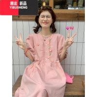 YIBUSHENG韩版宽松甜美连衣裙女季15初中学生13少女孩12岁女大童新款裙子