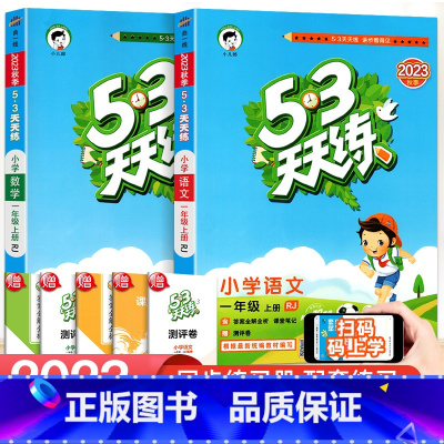 [两本 推荐]语文+数学(人教版) 二年级下 [正版]2023新版 53天天练一二三四五六年级上册下册同步训练全套语